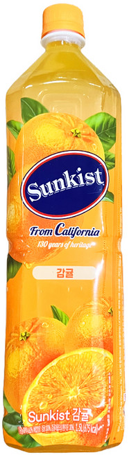 광동 썬키스트 감귤주스, 1.5L, 8개