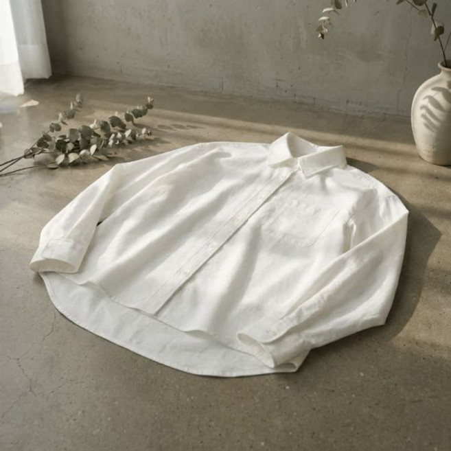 마인드브릿지 우먼 여성 W 오버핏 옥스포드 셔츠 - 3color M1WS0202