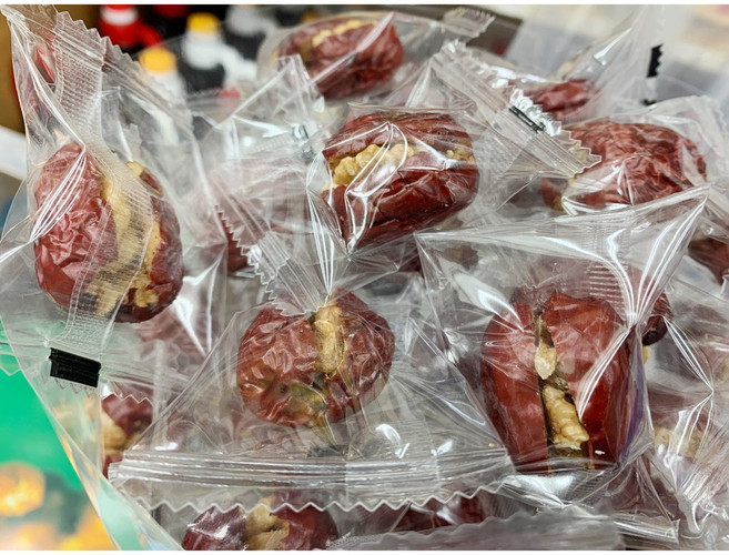 紅棗夾核桃 臺灣手作 600克, 1個, 紅棗夾核桃,10顆