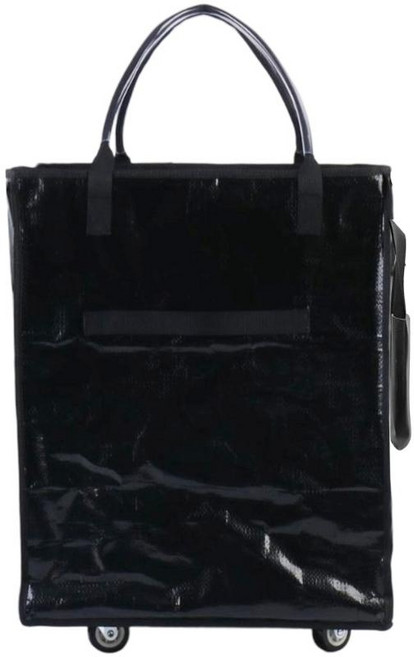 바퀴 달린 재사용 가능한 식료품 가방 쇼핑 트롤리 롤링 토트백 지퍼 클로저, One piece