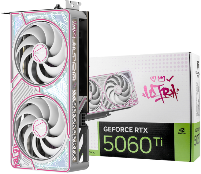 Colorful GeForce RTX 5060 Ti Battle AX DUO 16GB, GeForce RTX 5060 Ti 8GB (화이트)