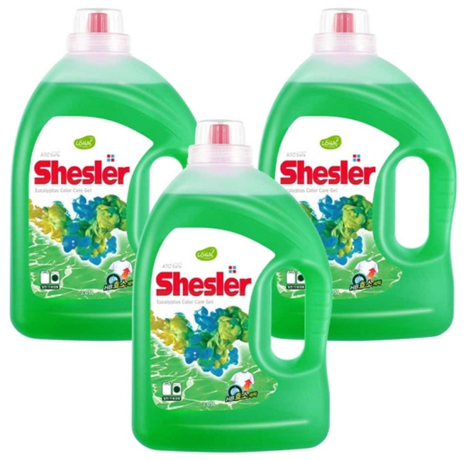 쉬슬러 액체세제 유칼립투스 본품, 3.05L, 3개