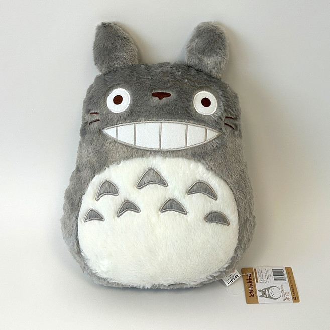 일본 정품 지브리 토토로 가오나시 인형쿠션, 그레이