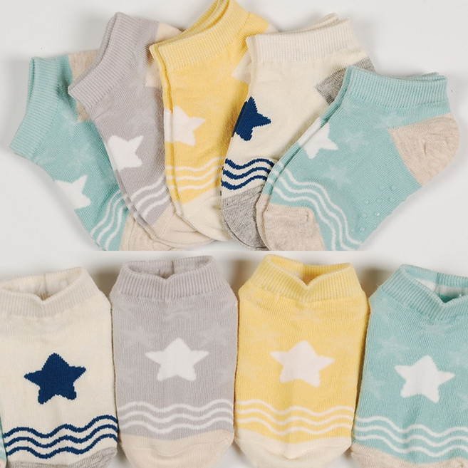 마미톡톡 아동양말 썸머스타커즈 5켤레 여름양말 스니커즈