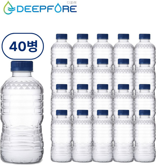 디포레 무라벨 생수 330mL 40병, 40개