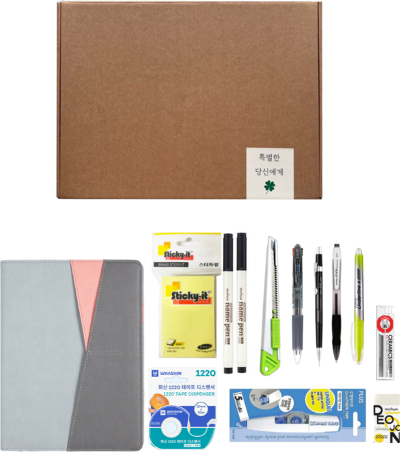 사무용품 문구 선물 세트 12종 학교 기업 관공서 단체선물 주문제작ok, 1개