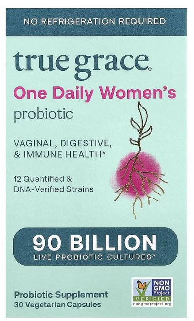 True Grace 원 데일리 유산균 여성용 프로바이오틱 베지 캡슐 30정, 1개 - 쿠팡