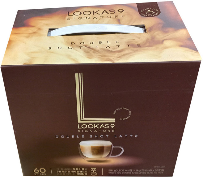 남양 루카스나인 시그니처 더블샷라떼 60입, 14.9g, 60개입, 1개