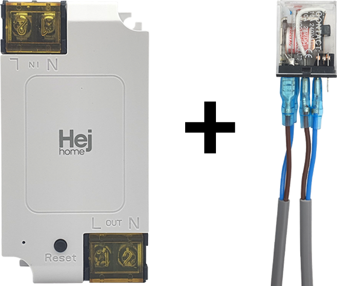 스마트폰으로 자동문 원격제어 (스마트 릴레이 컨트롤러 + 220V 릴레이) 세트, 1개