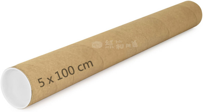 紙箱阿爸 紙管海報筒 5x100公分 畫作文件海報收納保護管, 5x100cm, 1個