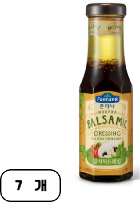 폰타나 발사믹 드레싱, 270g, 7개