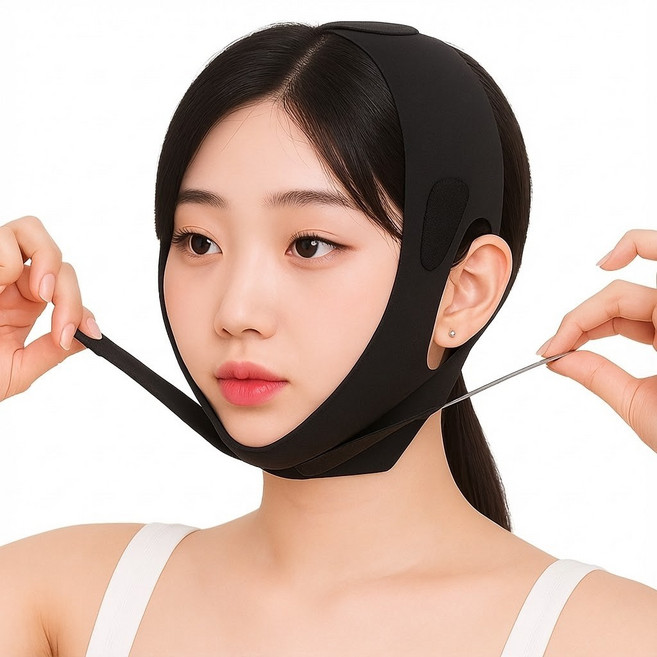 싱글레이드 얼굴 리프팅 밴드, 1개, 블랙