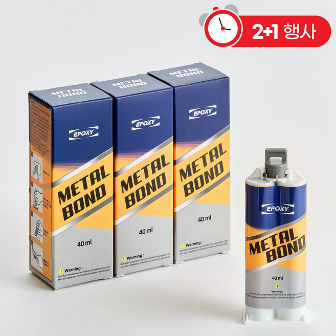 BEST 상품 홈글로우 에폭시접착제 금속 타일 플라스틱 목재 만능본드, 3개, 40ml