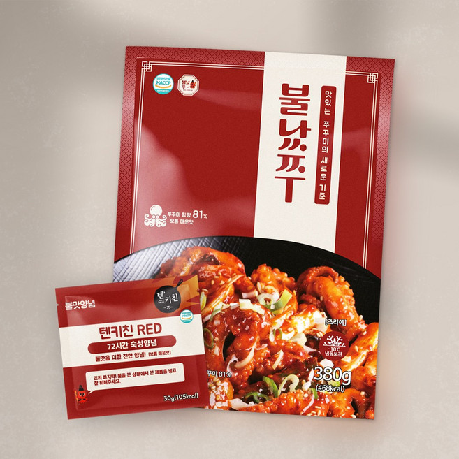 불났쭈 양념쭈꾸미, 3개, 380g