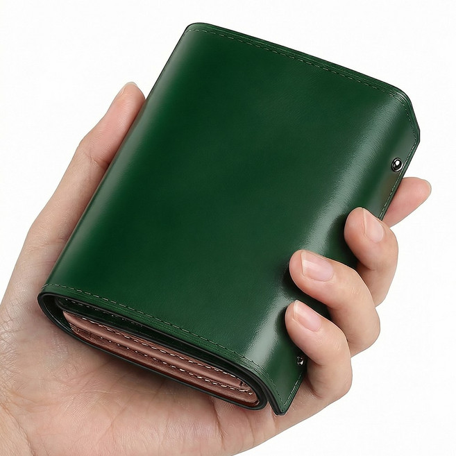 Luxeed 카드지갑 토치기 천연가죽 지갑 남성 대용량 RFID 차단 심플 남녀공용 반지갑 여자 선물