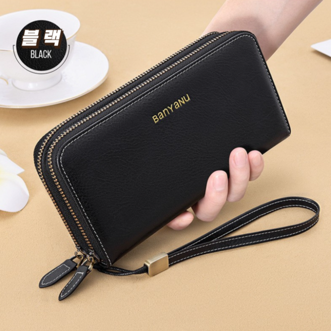 프리미엄 남여공용 심플 장지갑 클러치백 BYN-9016