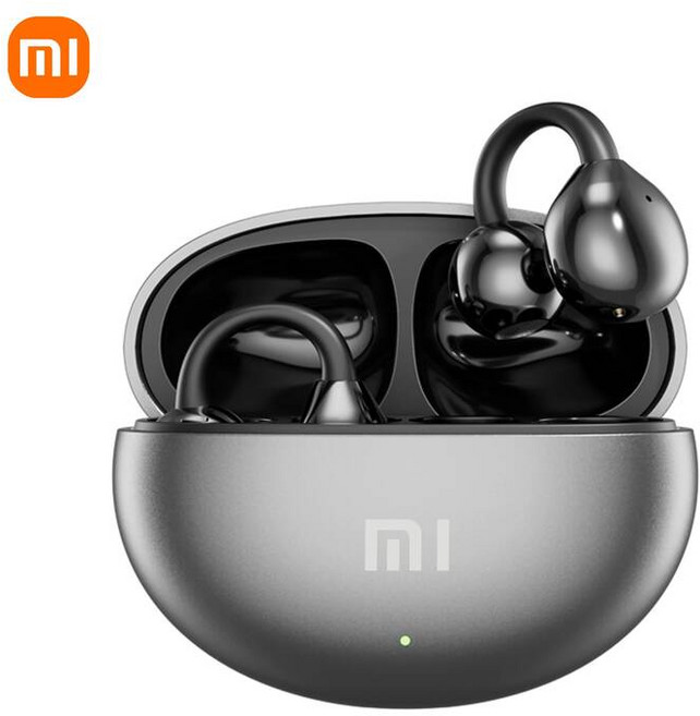 소리증폭기 음성 증폭기 난청보청기 Xiaomi Redmi 무선 골전도 HIFI Bluetooth 5.4 이어 버드 마이크가있는 디지털 스포츠 이어폰이있는 클립 온, [03] M91 Black 1pcs, 1개