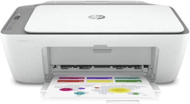 HP DeskJet 2755 올인원 무선 프린터 스캐너 복사기 즉석 잉크 준비 모바일 프린트 블랙 7.5ppm 컬러 5.5ppm 와이파이 잉크젯 컴퓨터 가정용 및 사무실용 3X, DeskJet 2755_White/Grey, 1개