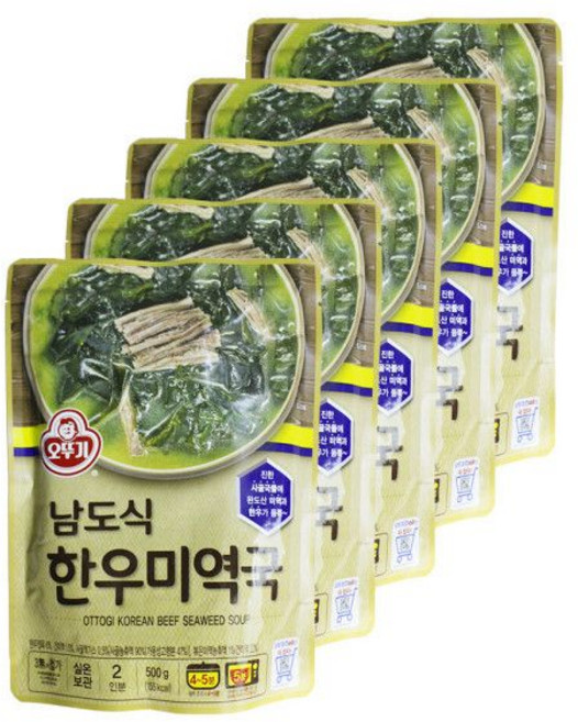 [ 오뚜기 ] 남도식 한우미역국 500g / 미역국