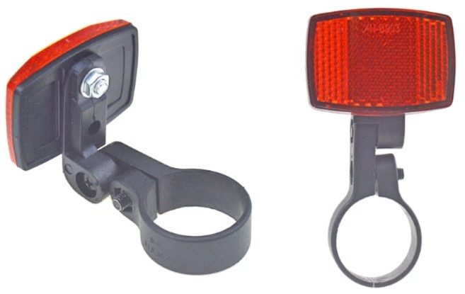 프레이하우스 자전거 전면 후면 핸들바 반사경 반사판 경고등 스포크 바퀴 반사판 야간 백라이트 후미등, 후미 반사경, 1개