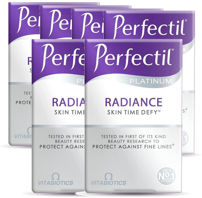 칼라일 비타바이오틱스 퍼펙틸 플레티넘 레디언스, 6개, 60정