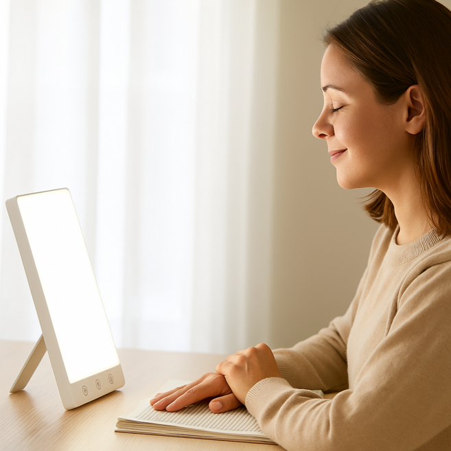 라이트테라피 햇빛 수면 LED 조명 광테라피 멜라토닌 세로토닌 불면증 완화