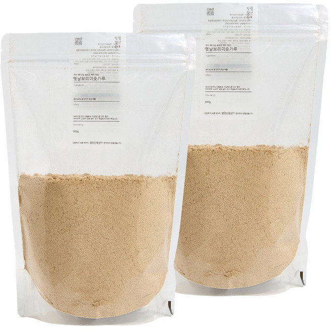 방앗간청년 옛날보리미숫가루, 500g, 2개