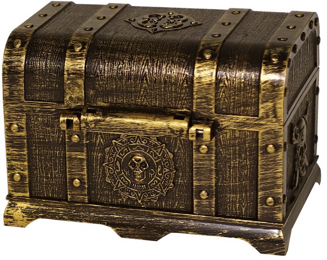 23 할로윈 선물 사탕 바구니, 1개, 23_해적 보물 상자 (브론즈)