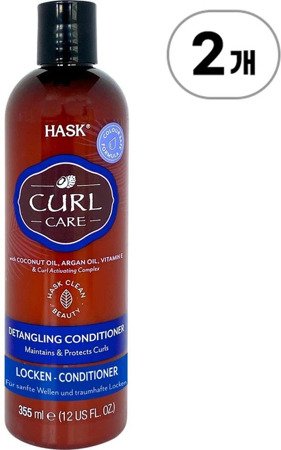 하스크 컬 케어 컨디셔너 HASK Conditioner Curl Care 355ml, 2개 - 쿠팡