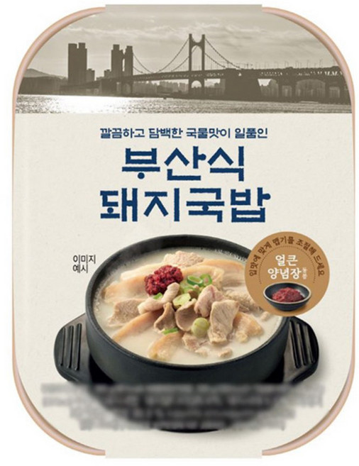 부산식 돼지국밥, 12개, 350g