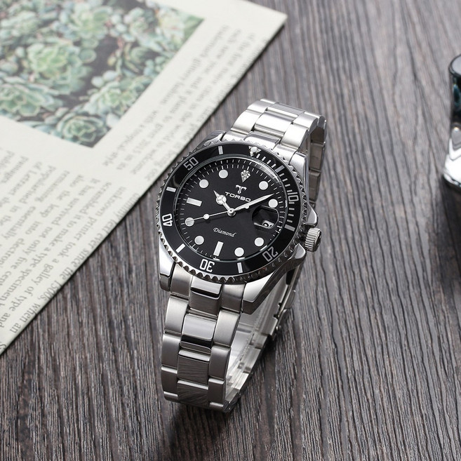 TORSO 토르소 T502M 이카로스 다이아몬드 캘린더 워치 남자 메탈 시계