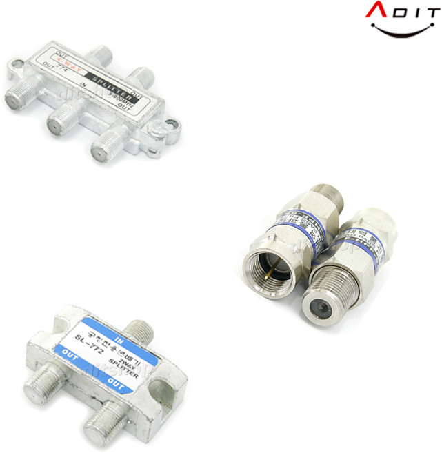 ADIT 고대역필터 고역통과 저역차단필터 노이즈 제거필터 TV분배기 유선방송 CATV 인터넷선, 1개