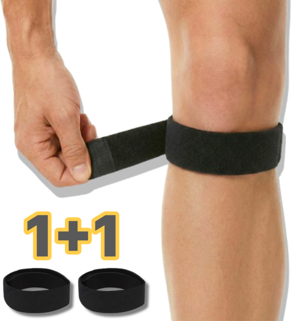 차머덕트 슬개골 고탄력 저자극 무릅 압박 무릎보호대, 블랙, 2개