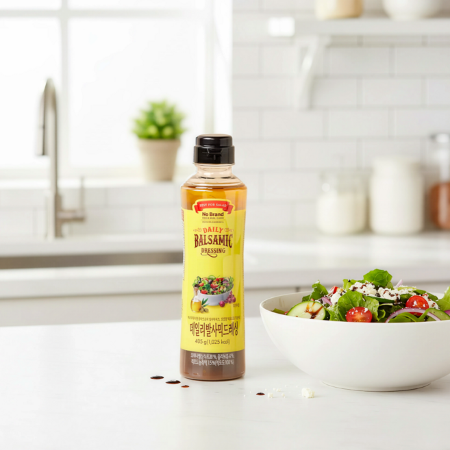 노브랜드 데일리 발사믹드레싱 405g x 3개 발사믹식초 함유 샐러드소스