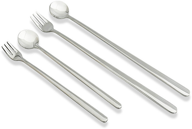 상일 심플 (롱 미니 스푼 포크 모음) 티스푼 티포크, 1개