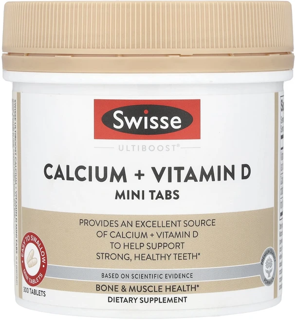 Swisse Ultiboost® 칼슘 + 비타민D 미니 정제 300정, 1개 - 쿠팡