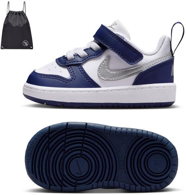 나이키 코트 버로우 베이비 신발 네이비화이 (PGN짐쌕가방 지급)