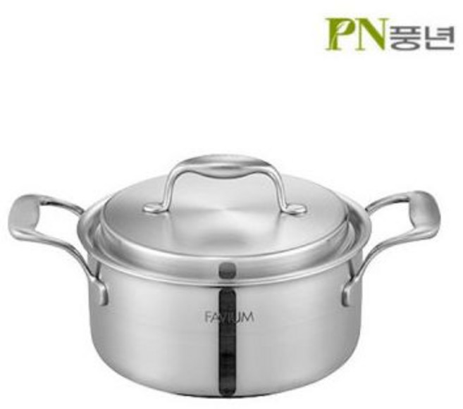 풍년 파비움 18cm 깊은 통5중 냄비 IH 국산 혼수냄비, 풍년 파비움 18cm 깊은 통5중 냄비 IH 국산 혼수, 1개