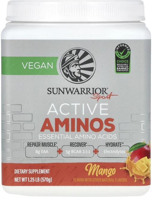새해 첫좋은선물 Sunwarrior Sport 액티브 아미노산 망고 570g(1.25lb) 제대로 할인합니다, SunwarriorSport액티브아미노산망고570g12, 570g - 쿠팡