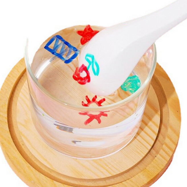 플로팅펜 워터펜 어린이집 시니어 미술놀이 취미 물에뜨는 나만의 그림 아쿠아 매직 화이트 보드마카 12색, 12개입