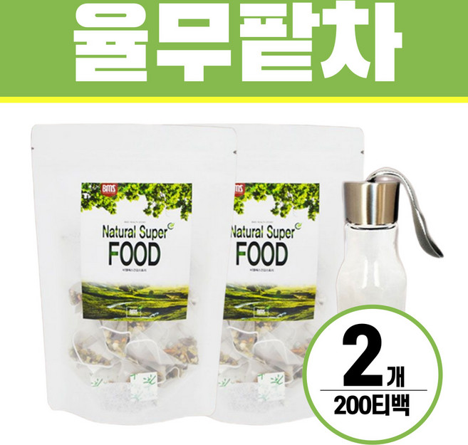 대용량 율무팥차 티백 블랜딩차 헬시위듀 구수한차, 2개, 120g