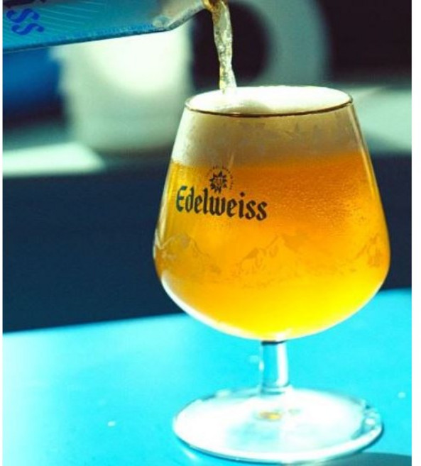 에델바이스 고블렛글라스 에델바이스 고블린글라스 선물포장, 에델바이스 고블린글라스(블루로고), 1개