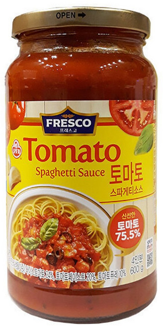 오뚜기 프레스코 스파게티소스 토마토 600g, 1개