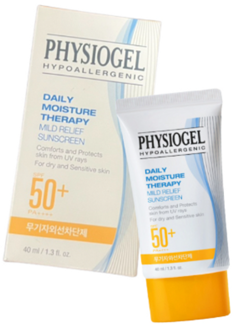 피지오겔 데일리 모이스쳐 마일드 릴리프 선스크린 SPF50+ PA++++, 40ml, 1개
