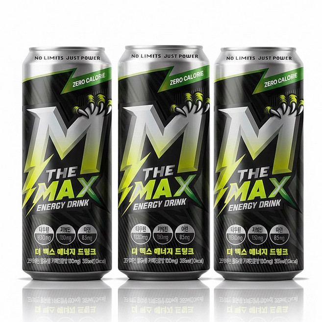 제로칼로리 더맥스 에너지 드링크 355ml 에너지음료, 18개입