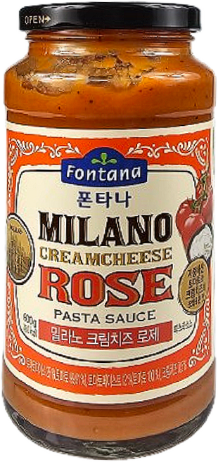 폰타나 밀라노 크림치즈 로제 파스타소스, 600g, 1개