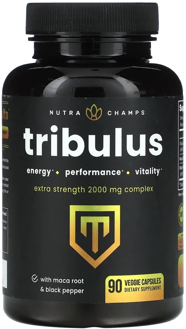 NutraChamps Tribulus 엑스트라스트렝스 666mg 90 베지캡슐, 1개, 90정 - 쿠팡