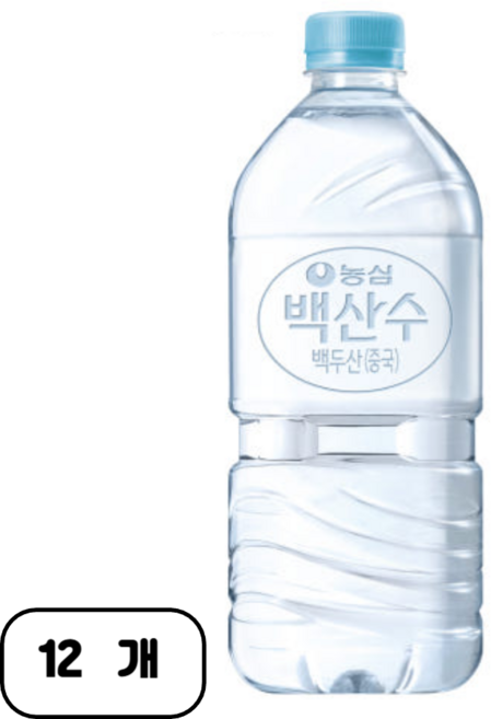 농심 백산수, 1L, 12개