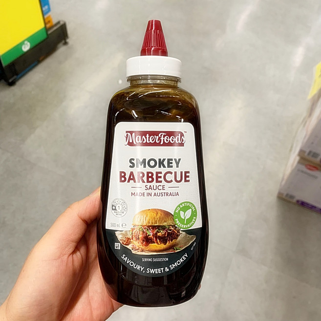 호주 마스터푸드 스모키 바베큐 소스 Masterfoods Smokey Barbecue Sauce, 1개, 500ml