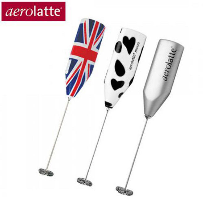 에어로라떼 핸디 전동 우유거품기 1p (플래그 블랙&화이트 새틴 중 택1)